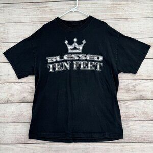 Blessed Brand Ten Feet Someday Logo T-Shirt‎ Adult Size XL Black